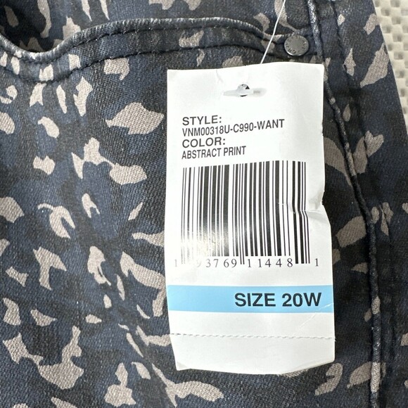 Curve Appeal Womens Jeans Midrise Skinny Abstract Leopard Print Size 20W NWT $68 - Picture 6 of 15